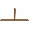 Ekena Millwork Eugene Smooth Timber Gable Bracket, Western Red Cedar, 84"W x 49"H x 1 1/2"D x 5 1/2"F, 14/12 Pitch GBW084X49X0206EUG00SWR - alternate 4